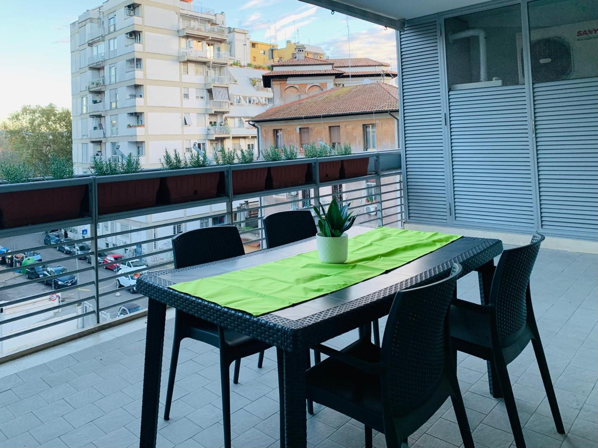 Portamiportese Trastevere Terrace Rome Bagian luar foto
